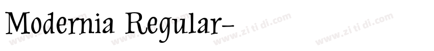 Modernia Regular字体转换